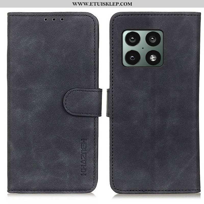 Etui Folio do OnePlus 10 Pro 5G Matowy Efekt Skóry Vintage Khazneh